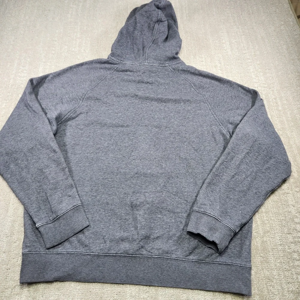Vintage Nike Hoodie Men Medium Gray Tag Cotton Fleece Y2K Sweatshirt